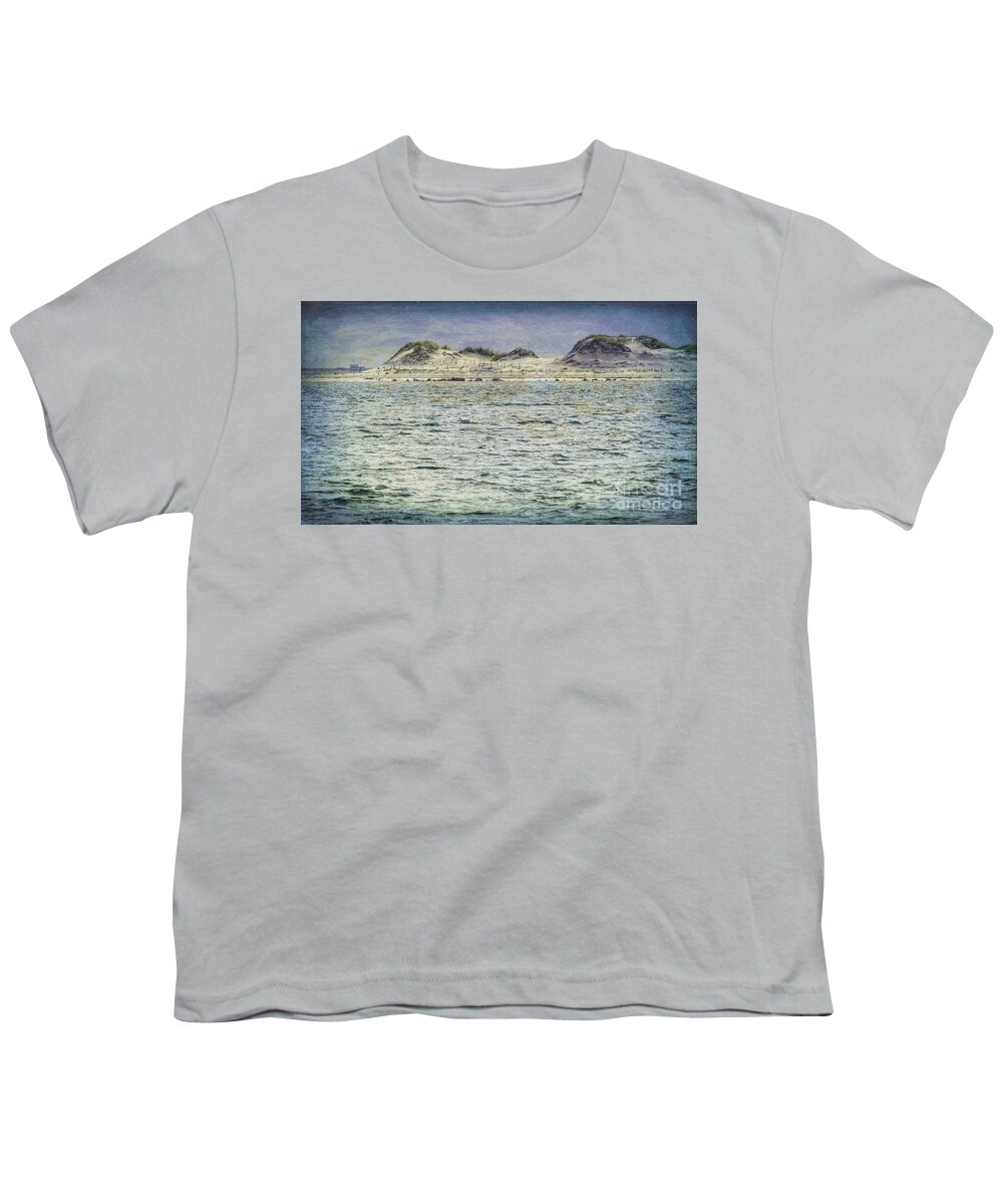 Plymouth Beach Dunes Youth T-Shirt featuring the photograph Plymouth Beach Dunes by Janice Drew