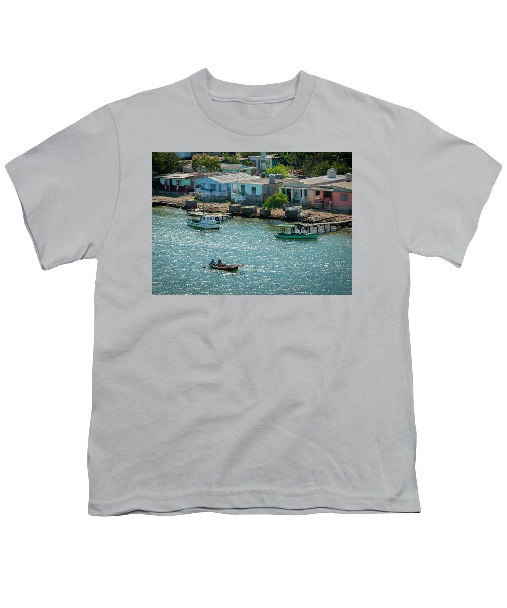 Tourism Youth T-Shirt featuring the photograph Row Row Row Your Boat by Laura Hedien