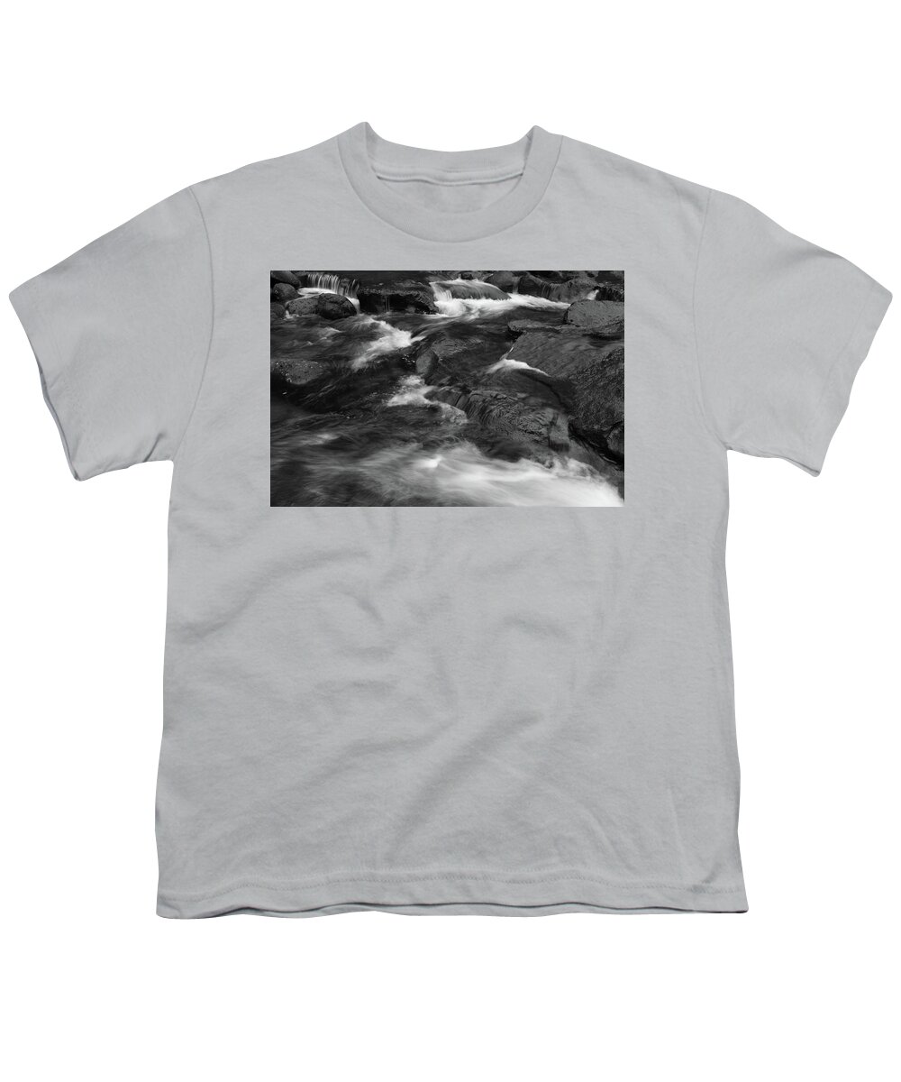 Stream Youth T-Shirt featuring the photograph Stream flow by Les Cunliffe