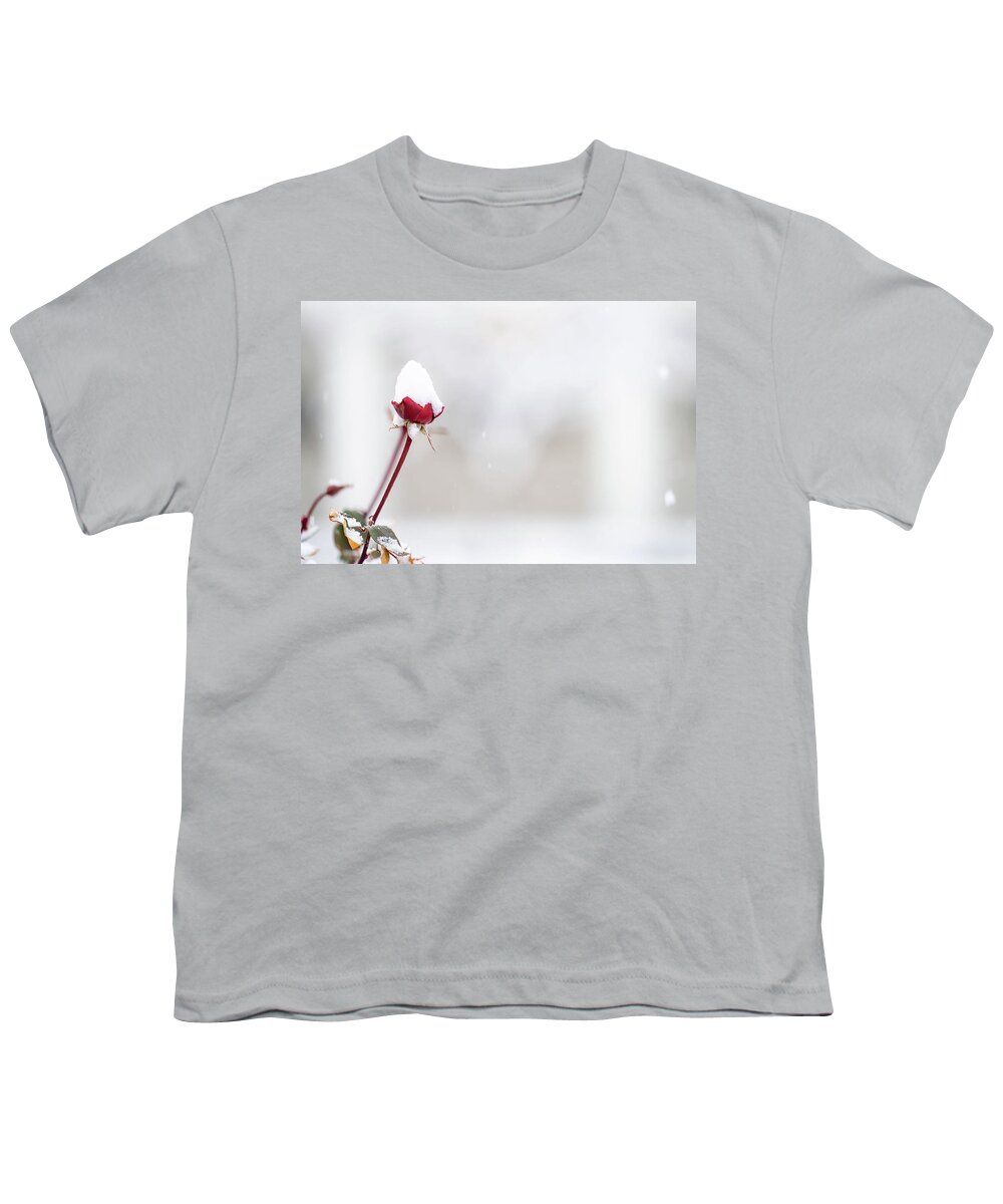 Dc Youth T-Shirt featuring the painting The White House Grounds Covered in Snow 2 by Celestial Images