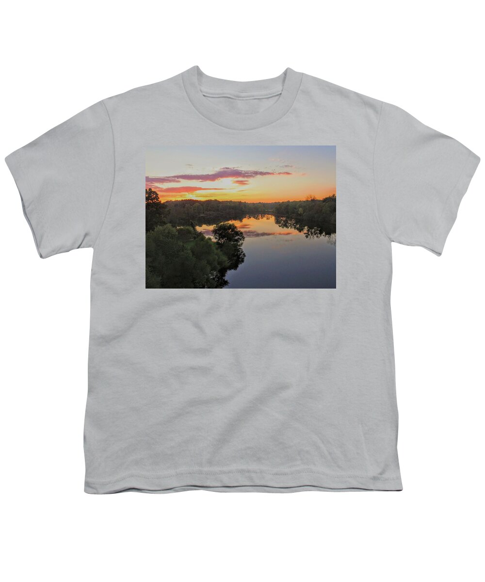  Youth T-Shirt featuring the photograph Tinkers Creek Park Sunset by Brad Nellis