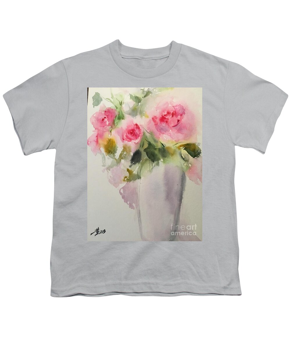 2462020 Youth T-Shirt featuring the painting 2462020 by Han in Huang wong