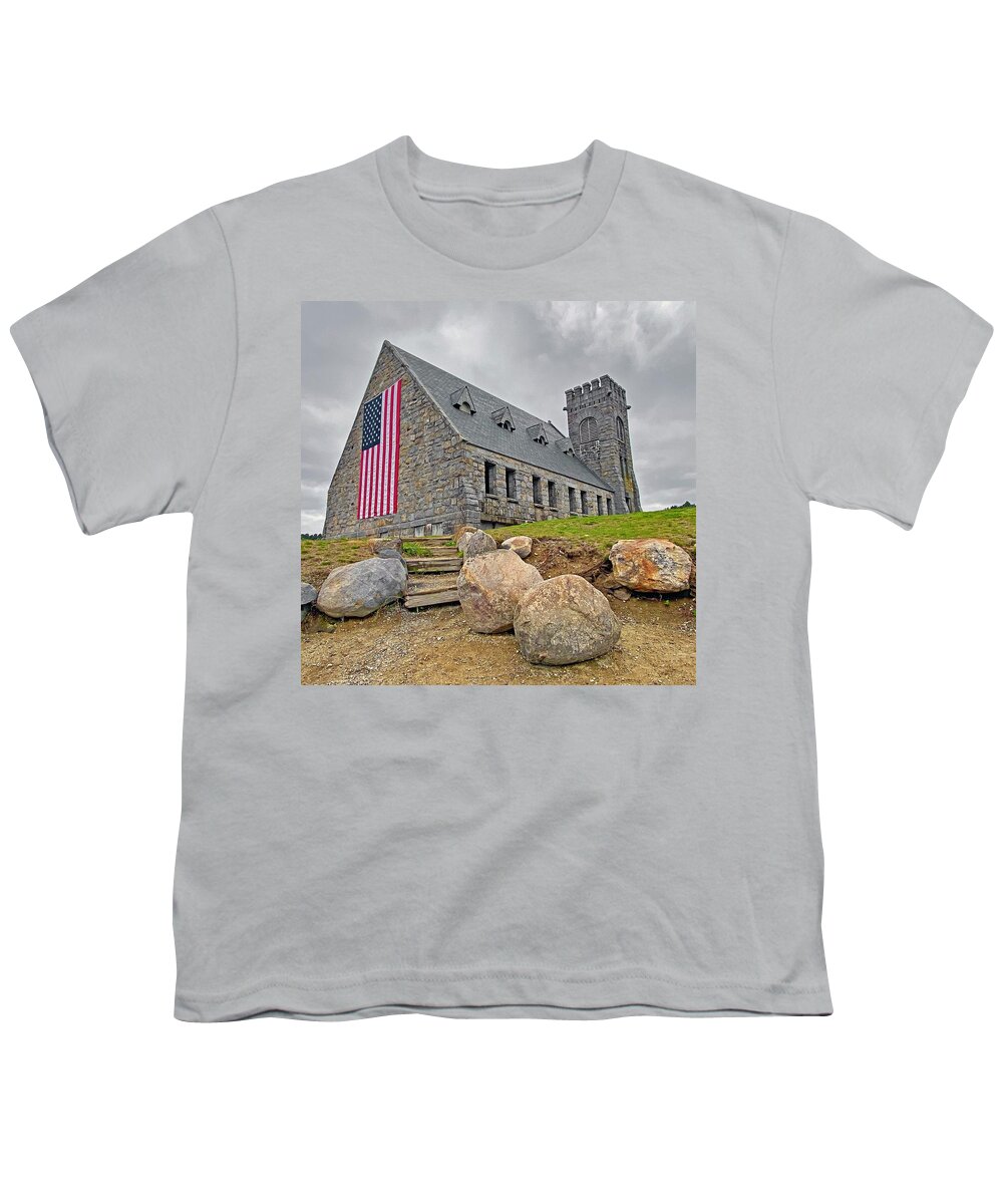 Old Stone Church Youth T-Shirt featuring the photograph Old Stone Church #3 by Monika Salvan