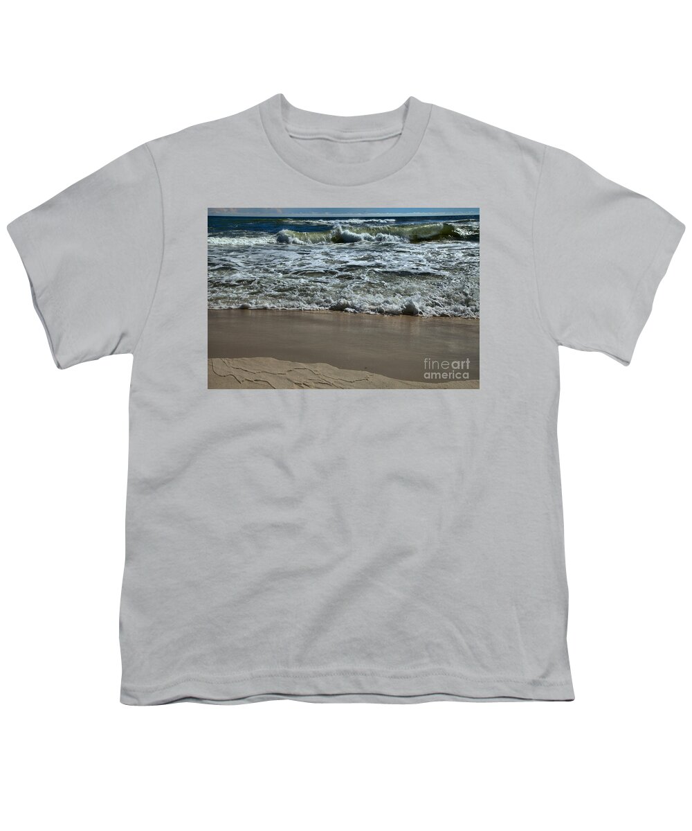 Florida Youth T-Shirt featuring the photograph Along The Shore At Panama City Beach by Adam Jewell