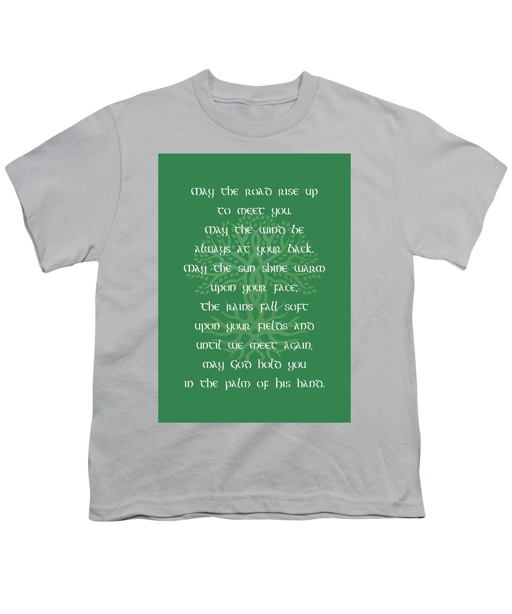 Irish Blessing Youth T-Shirt featuring the photograph An Old Irish Blessing 2 by HH Photography of Florida
