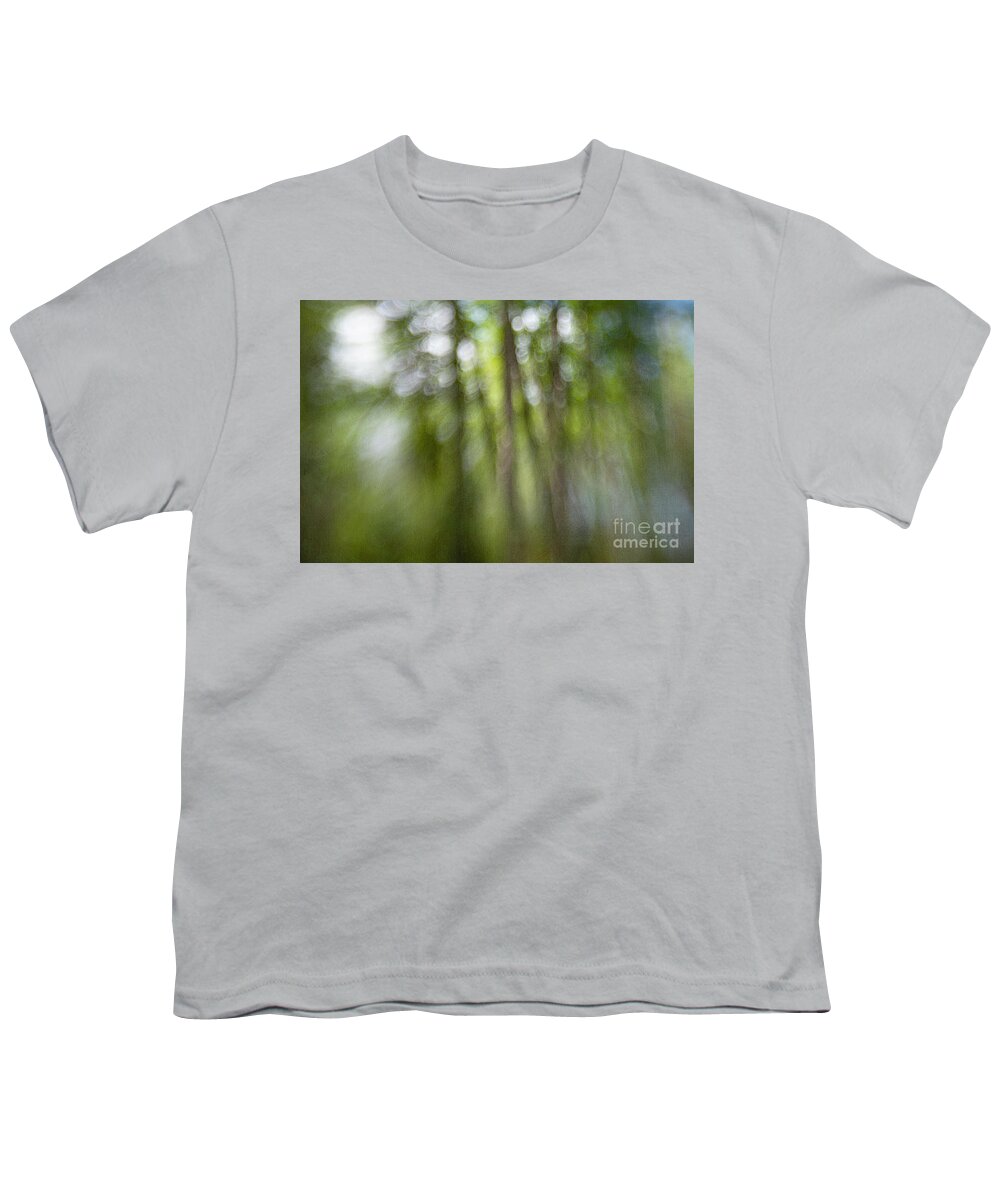 Abstract Youth T-Shirt featuring the photograph Bohek Forest by Priska Wettstein