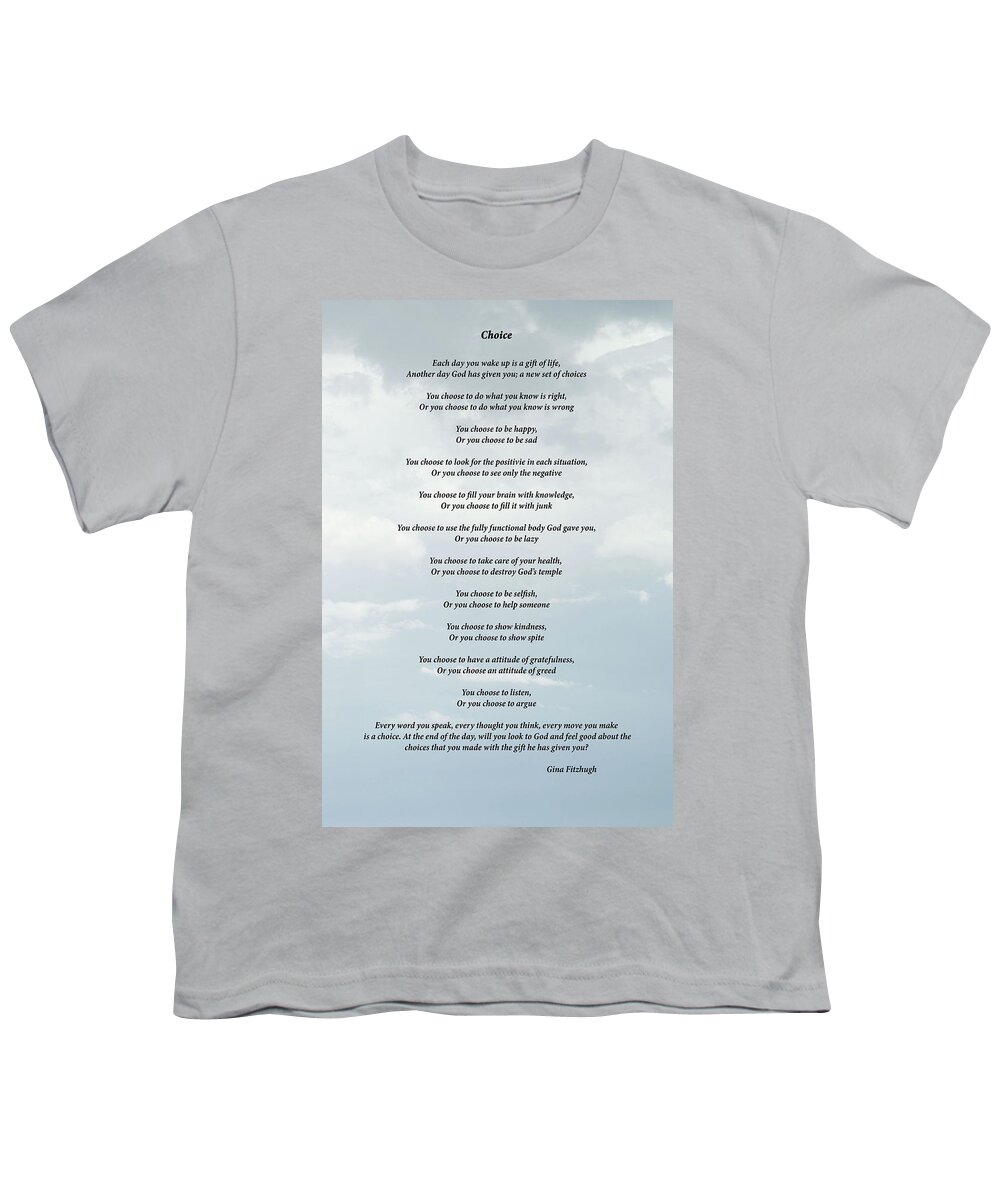 Choices Youth T-Shirt featuring the mixed media Choice by Gina Fitzhugh
