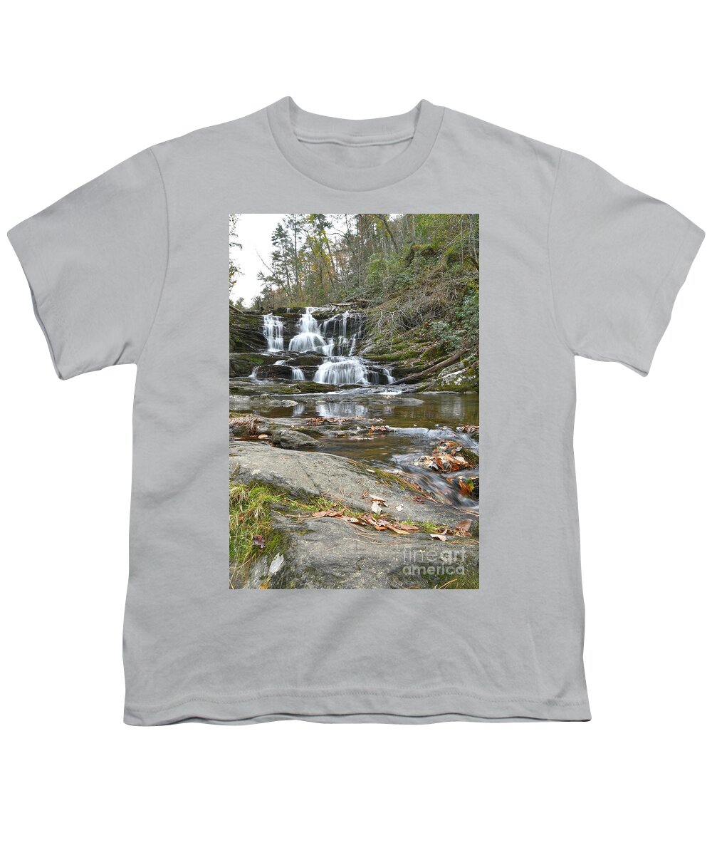 Conasauga Falls Youth T-Shirt featuring the photograph Conasauga Falls 6 by Phil Perkins