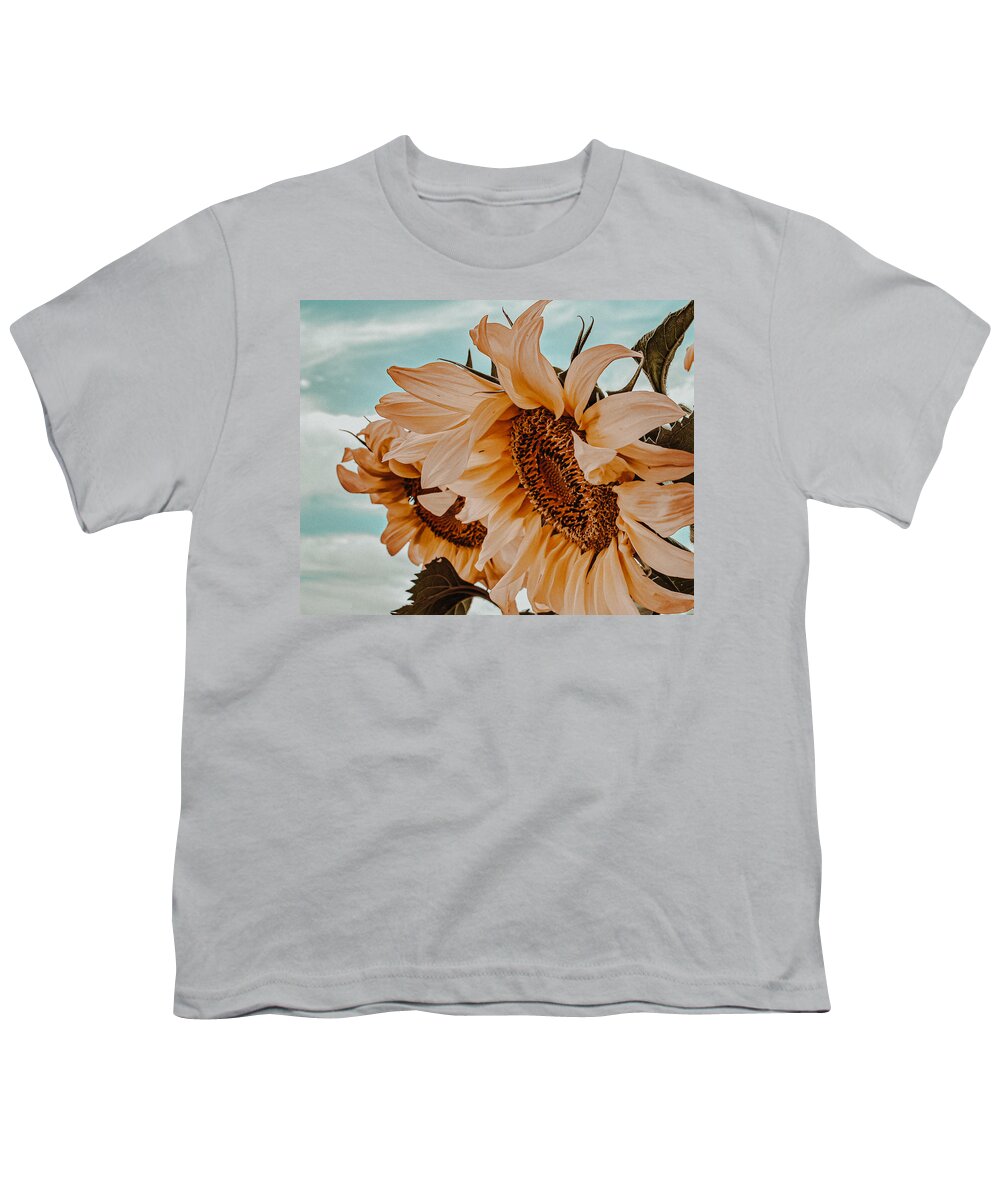 Sunflower Youth T-Shirt featuring the photograph Fading Days by Bonny Puckett