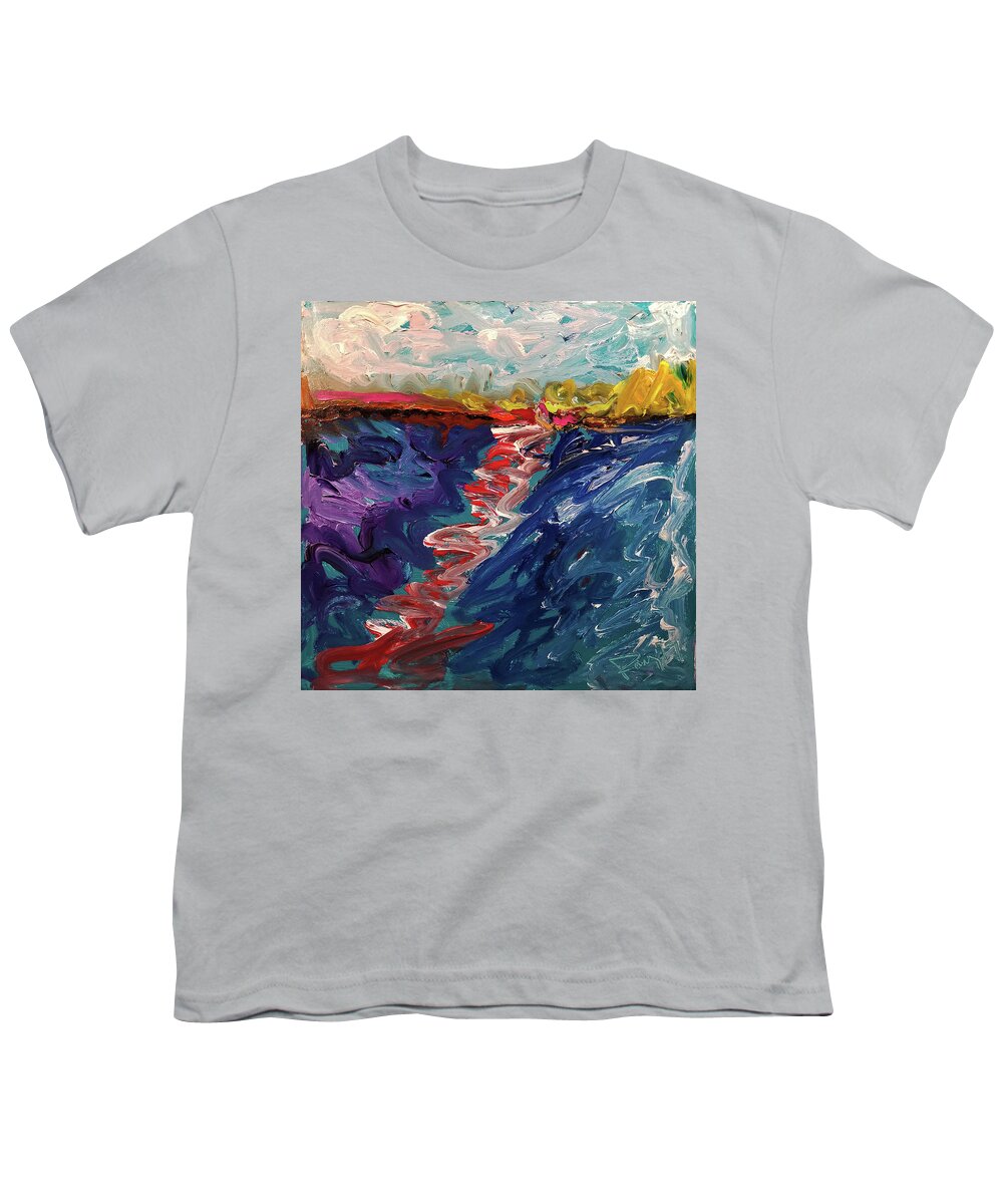 Fire Island Youth T-Shirt featuring the painting Fire Island by Banning Lary
