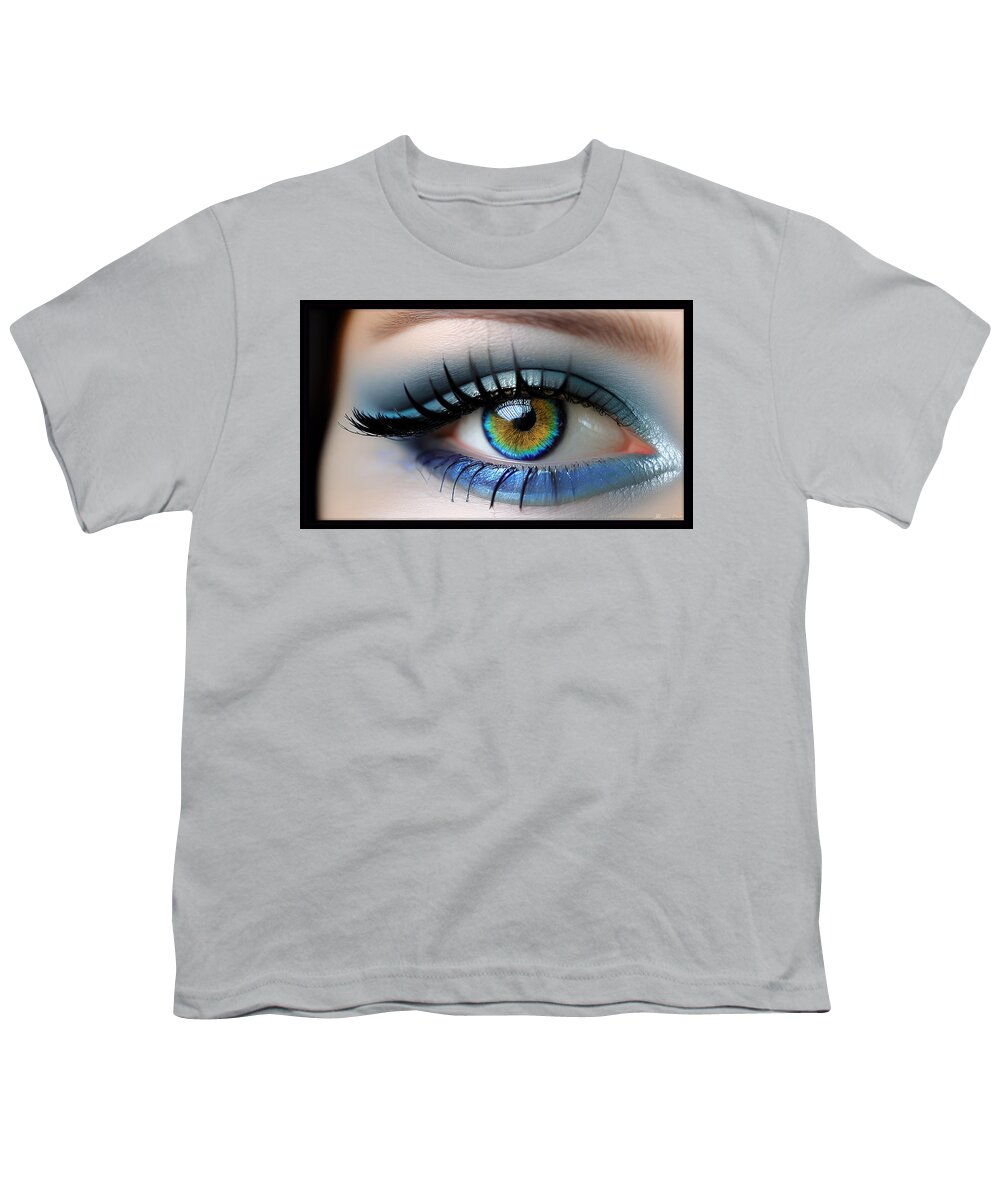 Elf Youth T-Shirt featuring the digital art Gracious Eye by Shawn Dall
