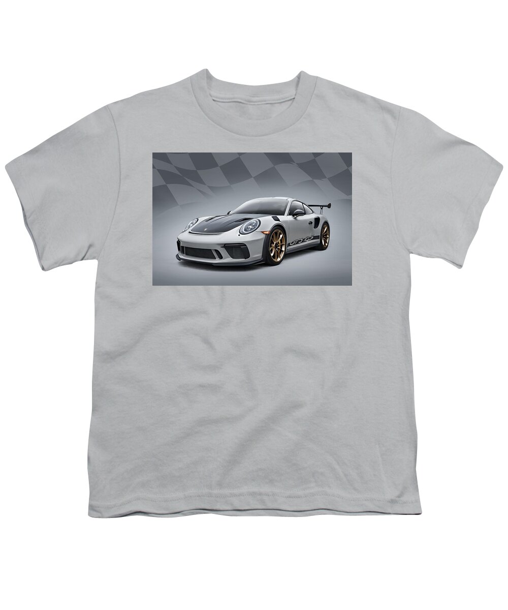 Porsche Youth T-Shirt featuring the photograph Gt3 Rs by Douglas Pittman