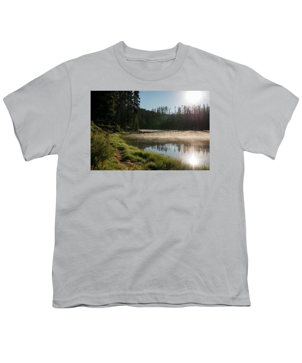 Ynp Scenery-yellowstone National Park-#fineartphotography - #renownedphotographer- Fine Art Photography- Rae Ann M. Garrett - #fineartphotography #raeannmgarrett - Youth T-Shirt featuring the photograph In the Morning by Rae Ann M Garrett