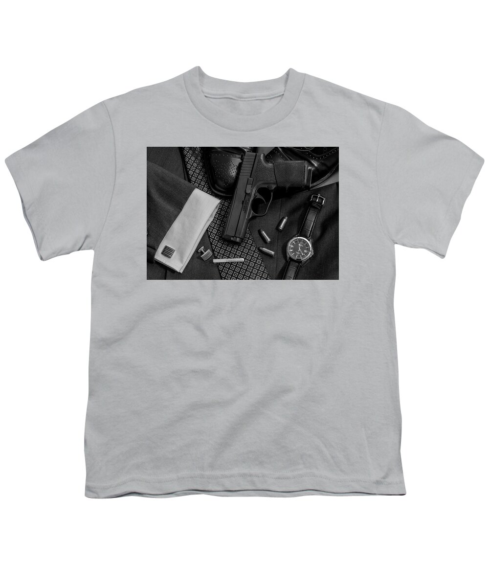 James Bond Youth T-Shirt featuring the digital art JB by Jorge Estrada