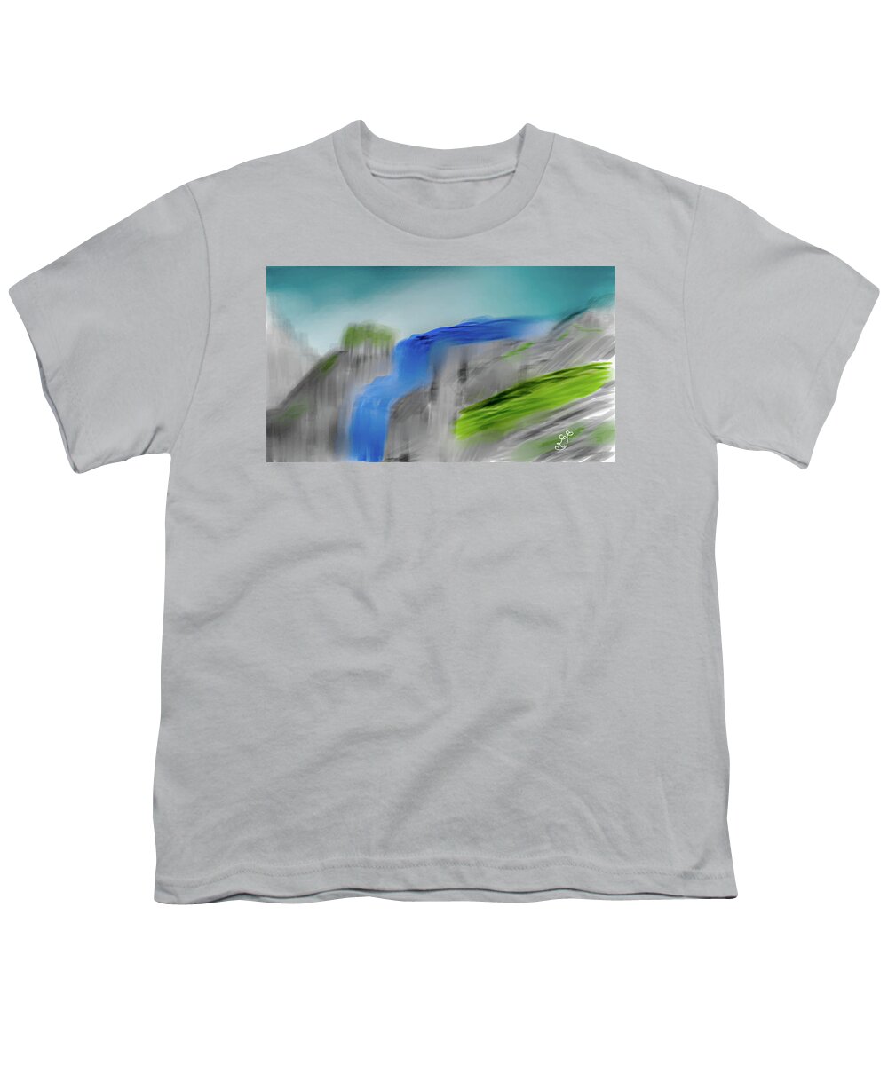 Landscape Play Youth T-Shirt featuring the digital art Landscape play #j9 by Leif Sohlman