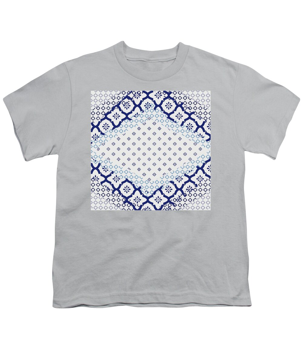 Pattern Youth T-Shirt featuring the digital art Mixed Patterns I by Bonnie Bruno