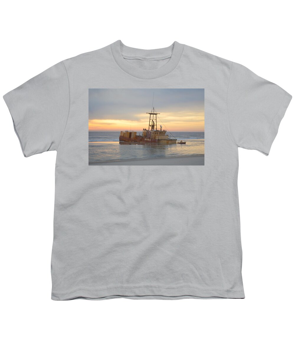 Outer Banks Youth T-Shirt featuring the photograph Oregon Inlet 3/30/20 by Barbara Ann Bell