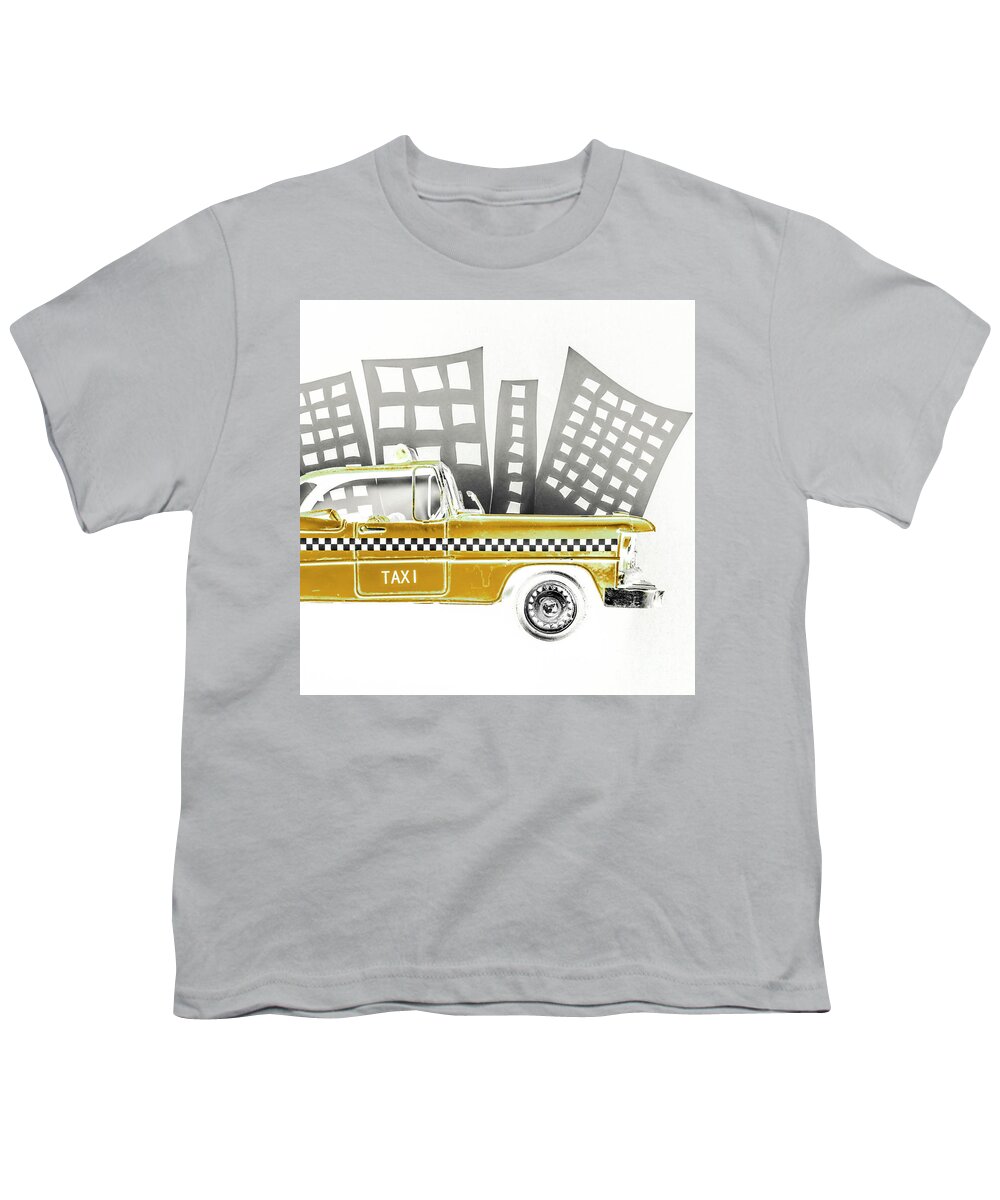 New York Youth T-Shirt featuring the photograph Paper New York by Jorgo Photography