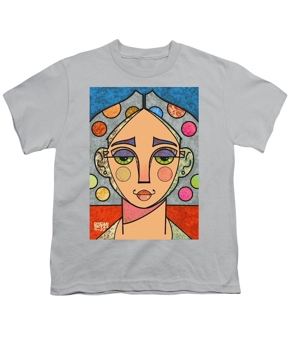 Pop Youth T-Shirt featuring the painting pOp by Oscar Ortiz