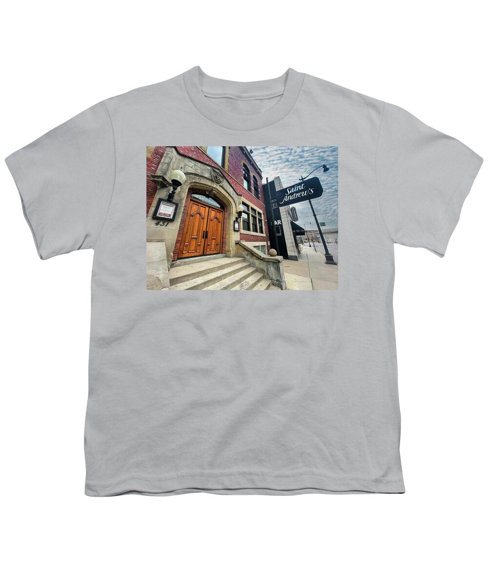 Detroit Youth T-Shirt featuring the photograph St Andrews IMG_9738 Detroit Michigan Hall by Michael Thomas