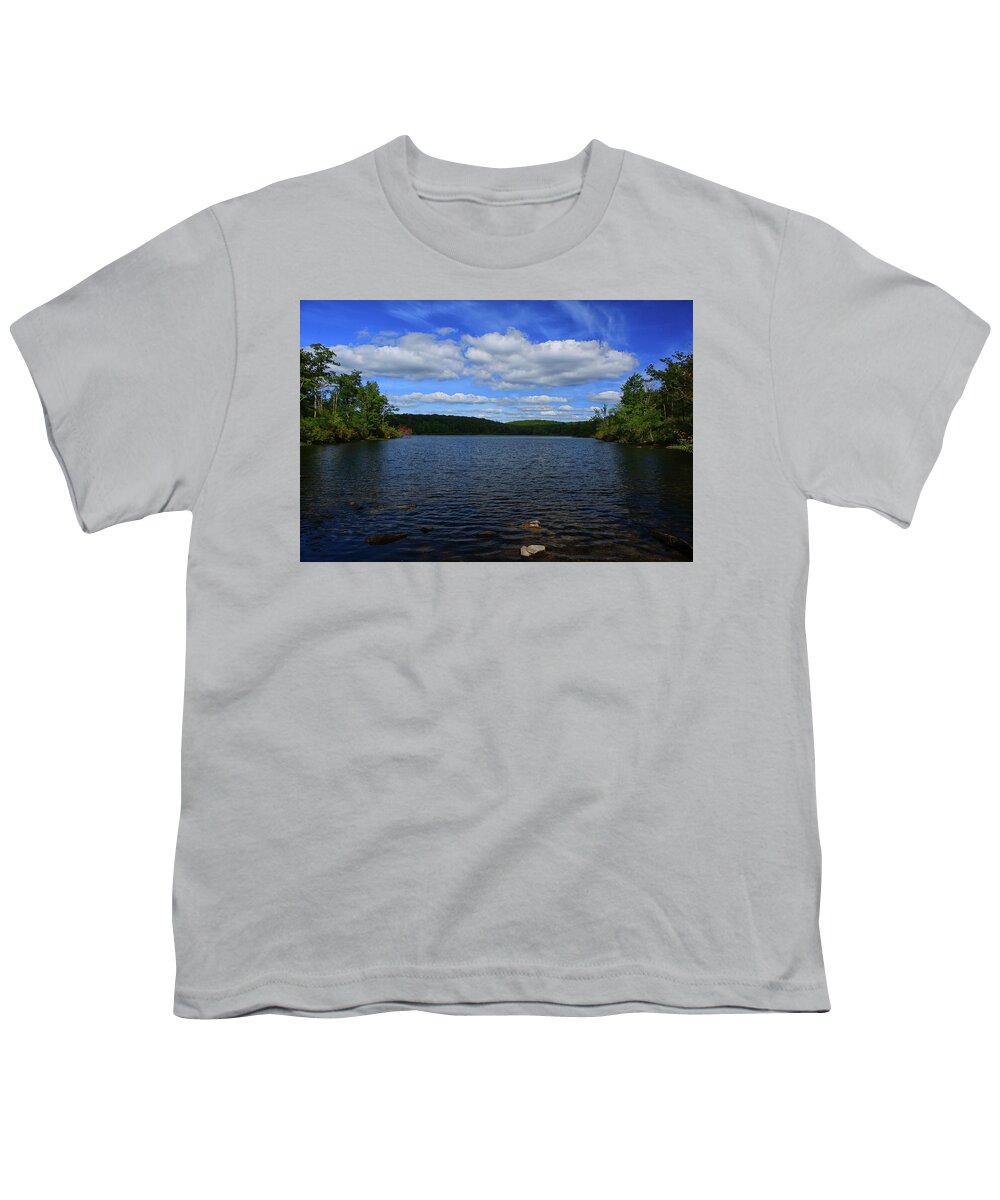 Sunfish Pond Looking At North Youth T-Shirt featuring the photograph Sunfish Pond Looking AT North by Raymond Salani III