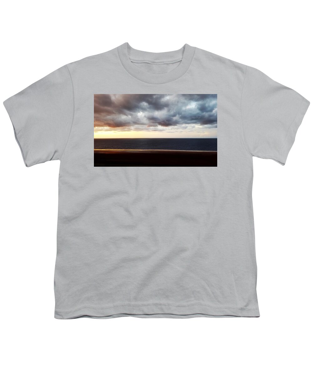 Sunsets Youth T-Shirt featuring the photograph Sunset on the Ocean 10 by Aldane Wynter