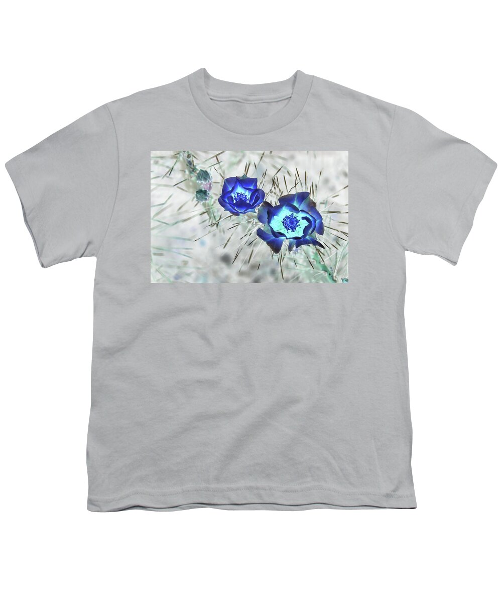 Cactus Youth T-Shirt featuring the photograph Thorny Situation by Missy Joy