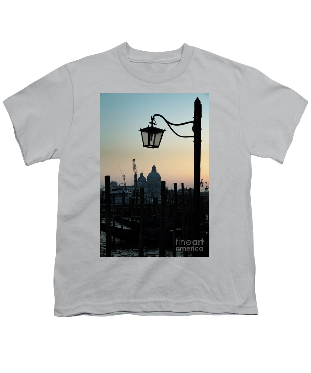 Italy Youth T-Shirt featuring the photograph Venice at sunset by Andy Myatt