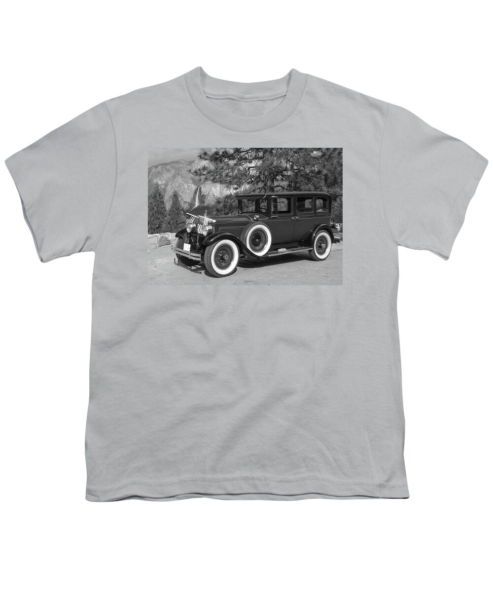 Vintage Car Youth T-Shirt featuring the photograph Vintage Car in Yosemite by Bonnie Colgan