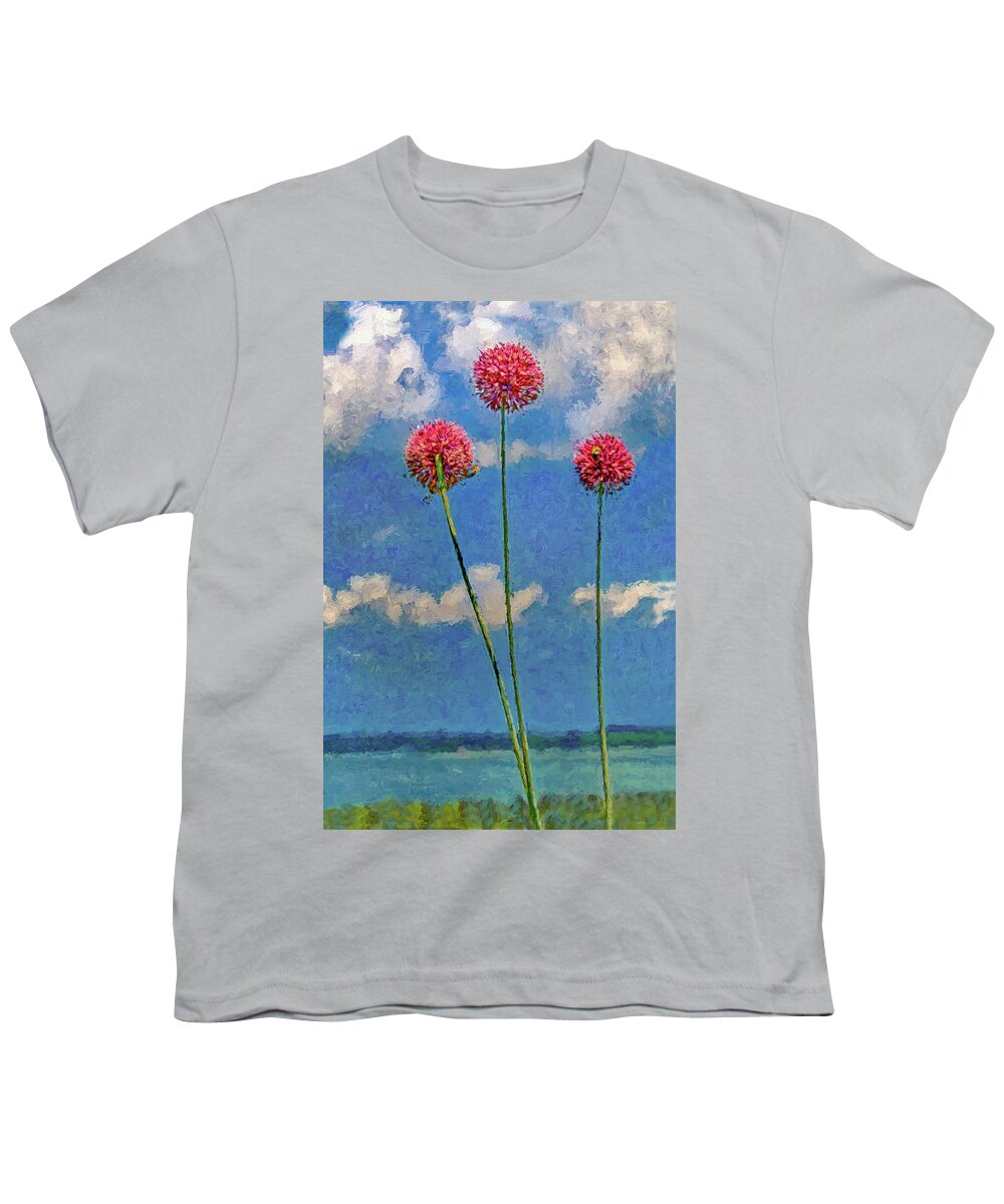Yorktown Youth T-Shirt featuring the photograph Yorktown Onions at York River by Jerry Gammon