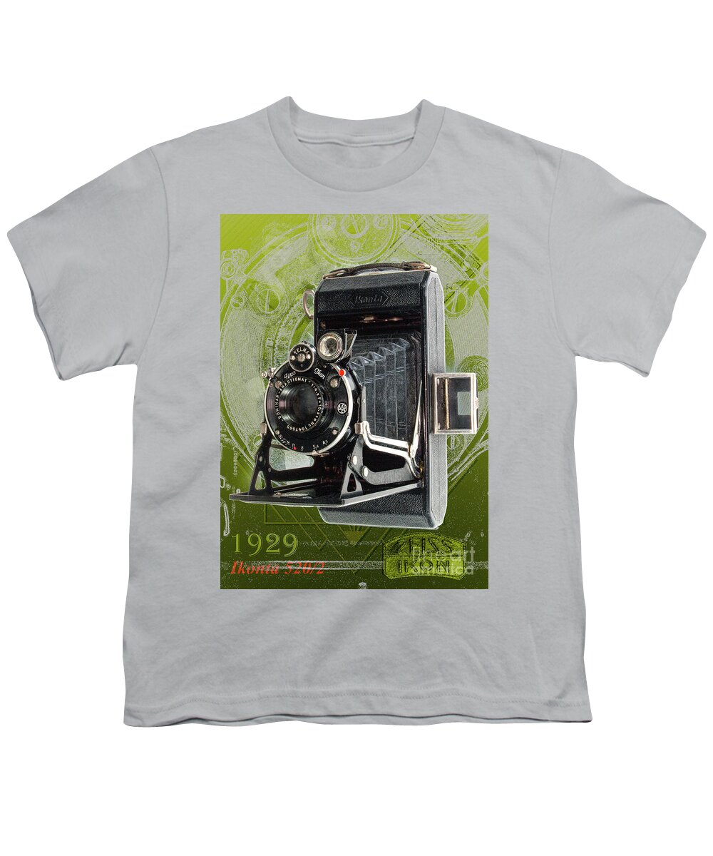 Kodak Youth T-Shirt featuring the digital art Zeiss Ikon Ikonta 520 2 by Anthony Ellis
