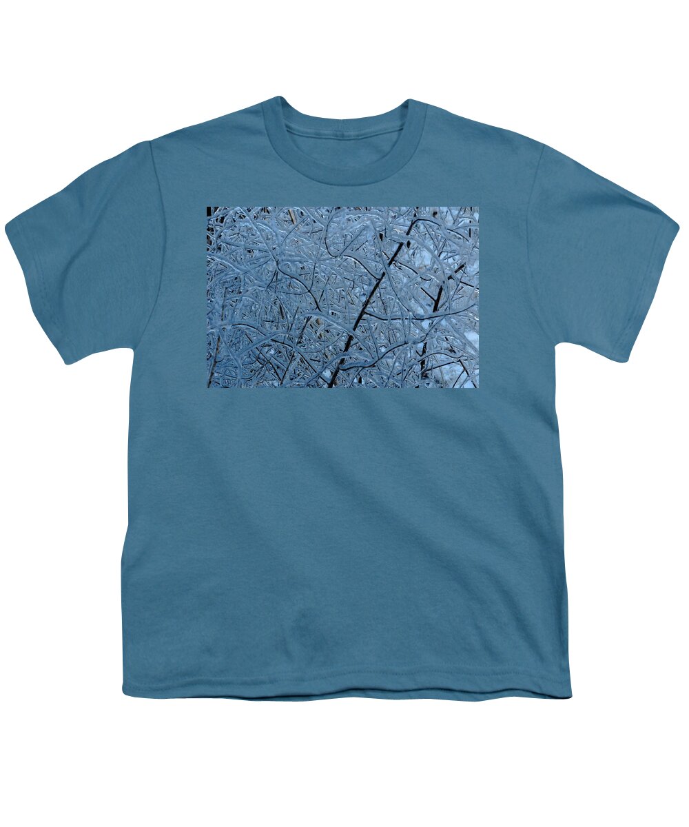Ice Youth T-Shirt featuring the photograph Vegetation After Ice Storm by Daniel Reed