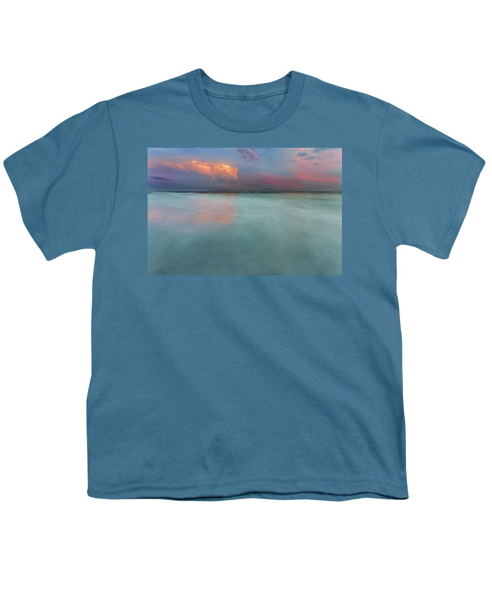 Atlantic Ocean Youth T-Shirt featuring the photograph Sunset on Hilton Head Island #8 by Peter Lakomy