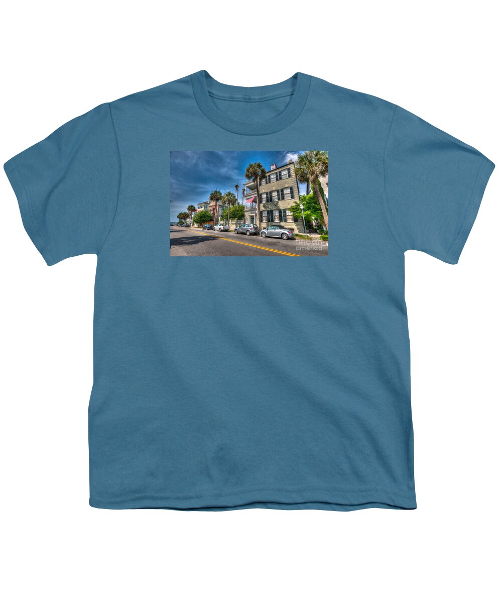 Battery Youth T-Shirt featuring the photograph Along the Battery by Dale Powell