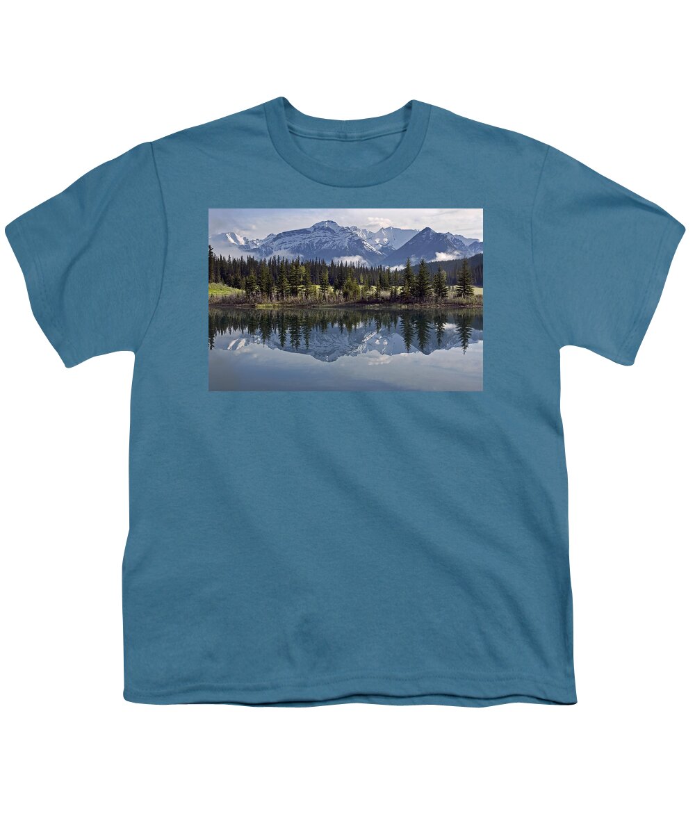 Cascade Youth T-Shirt featuring the photograph Cascade Ponds by Paul Riedinger
