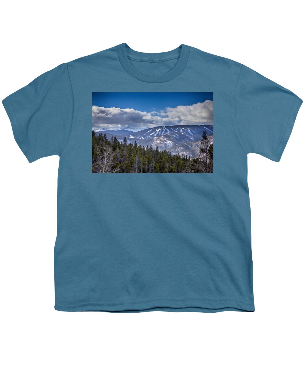 Ski Youth T-Shirt featuring the photograph Colorado Ski Slopes by James BO Insogna