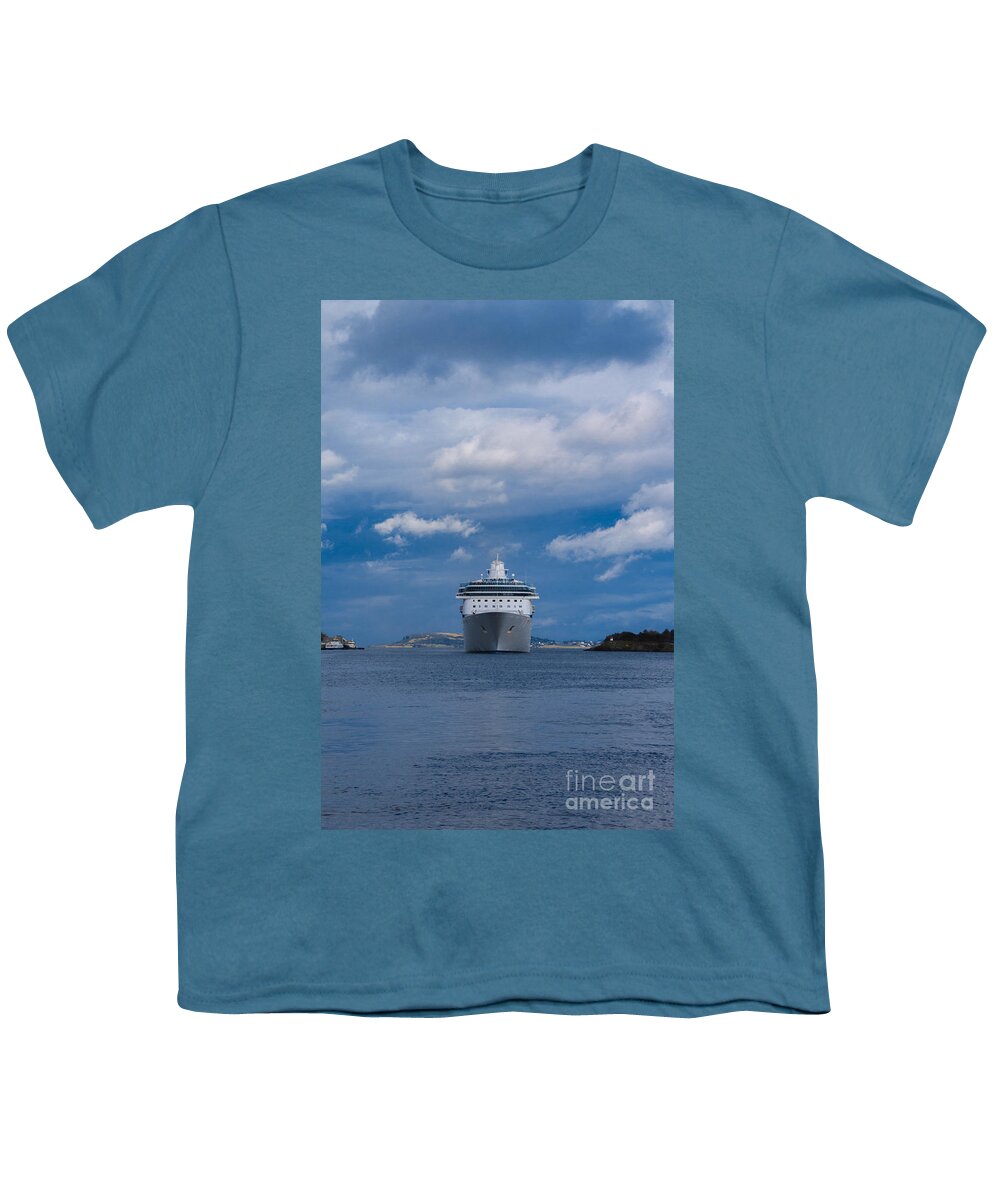 Boat Youth T-Shirt featuring the photograph Cruise Ship by Amanda Mohler