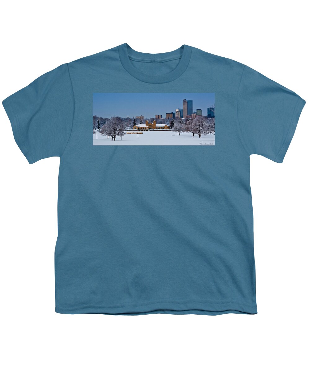 Nature Youth T-Shirt featuring the photograph Denver Skyline by Steven Reed