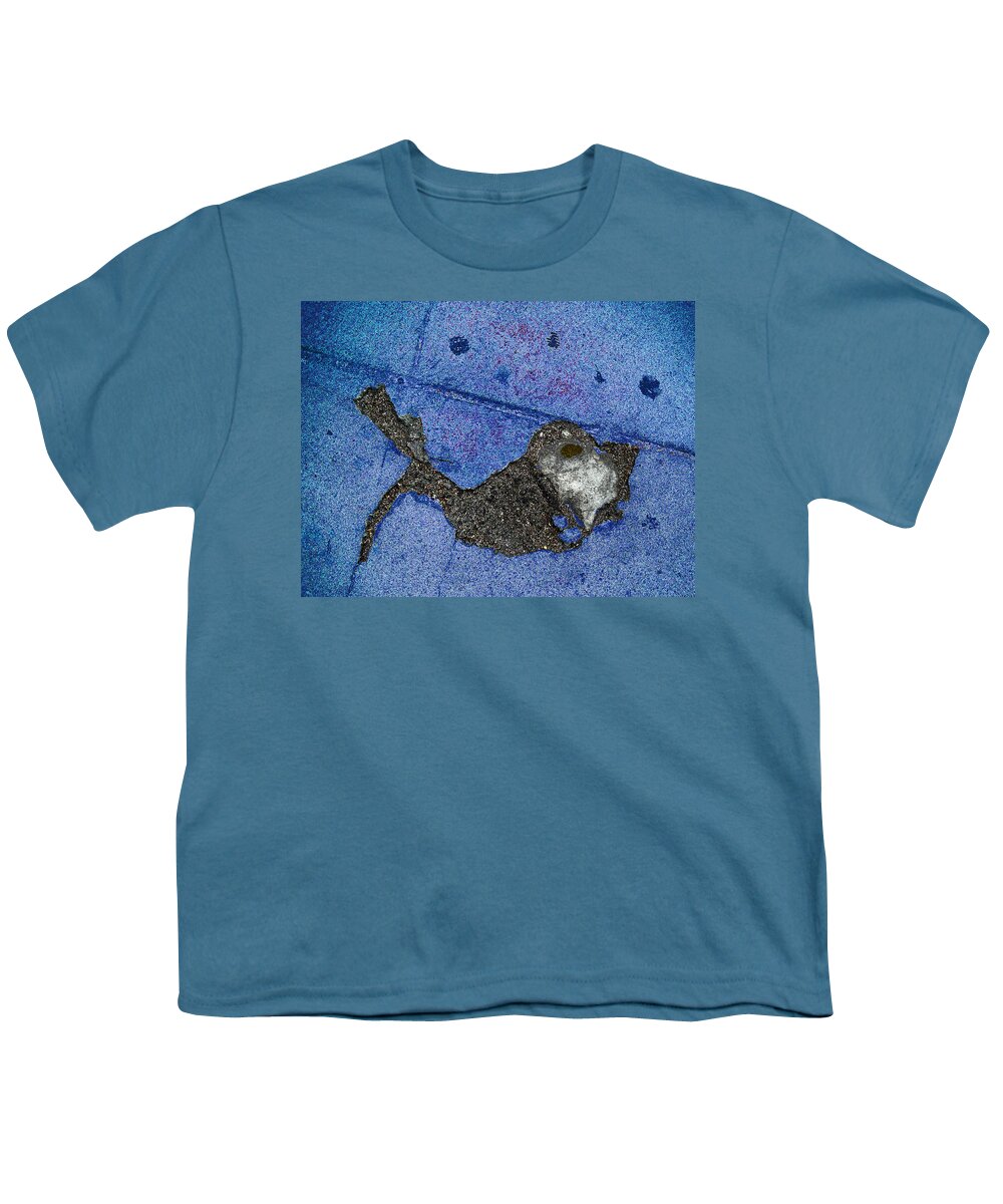 Fishing In The Cement Pond Youth T-Shirt featuring the photograph Fishing In The Cement Pond by Kenneth James