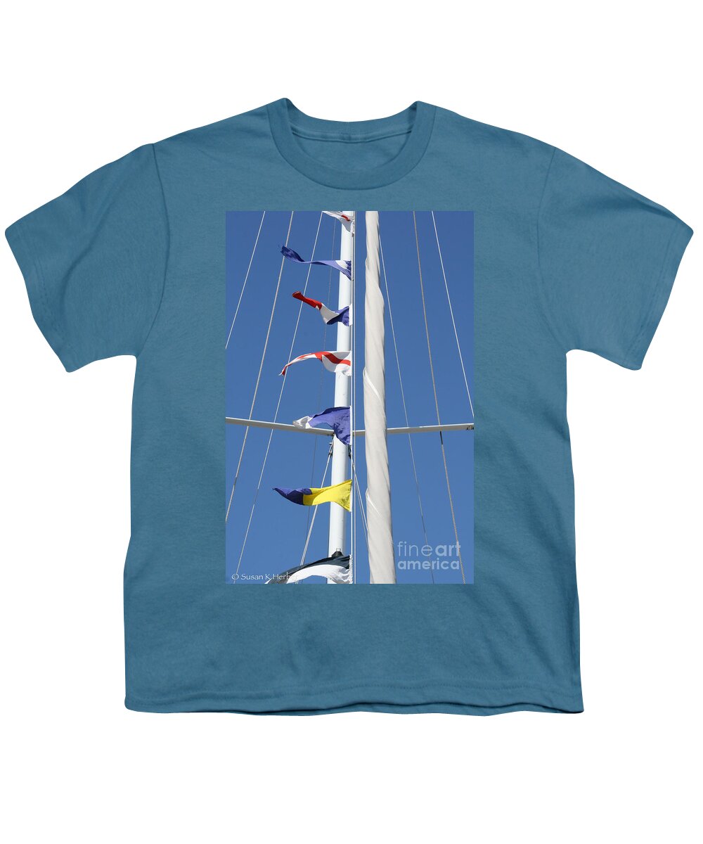 Outdoors Youth T-Shirt featuring the photograph Flagged by Susan Herber