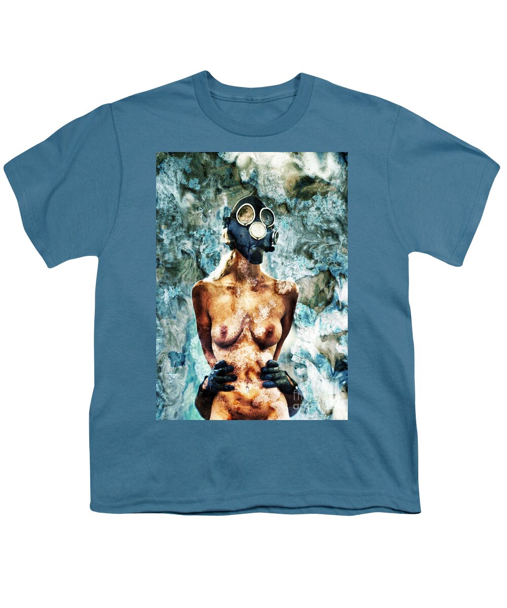 Art Youth T-Shirt featuring the photograph Hold Me If I M Dying 1 by Stelios Kleanthous