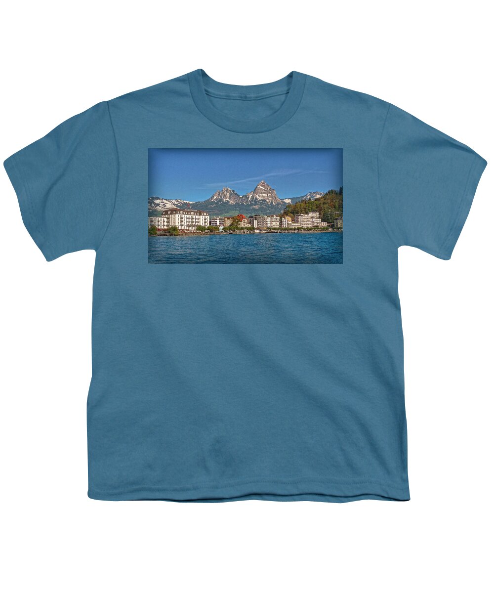 Switzerland Youth T-Shirt featuring the photograph Leaving Brunnen by Hanny Heim
