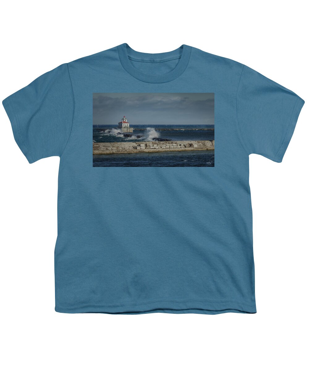 Lighthouse Youth T-Shirt featuring the photograph Lighthouse by Everet Regal