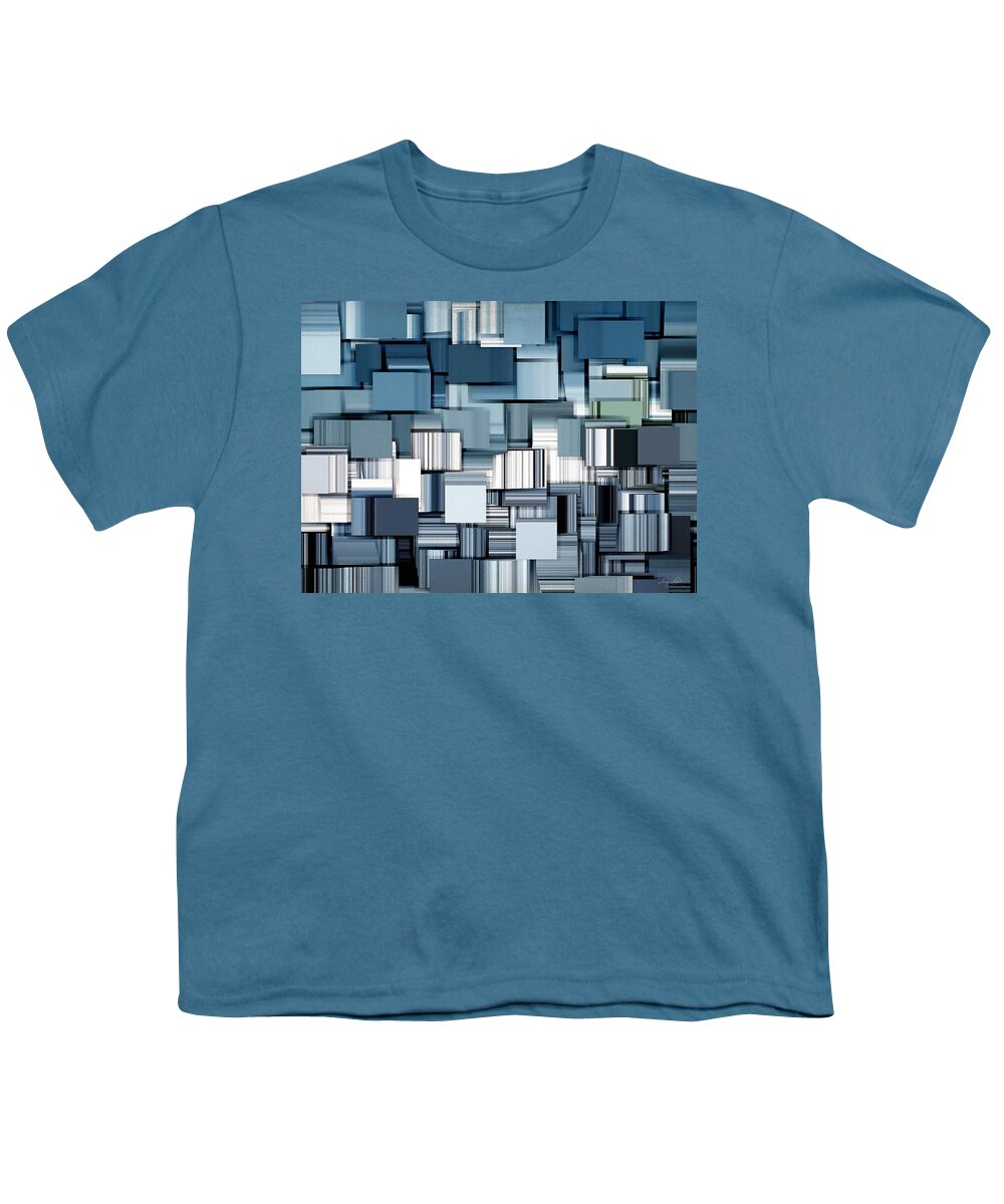 Abstract Youth T-Shirt featuring the digital art Modern Abstract II by Lourry Legarde