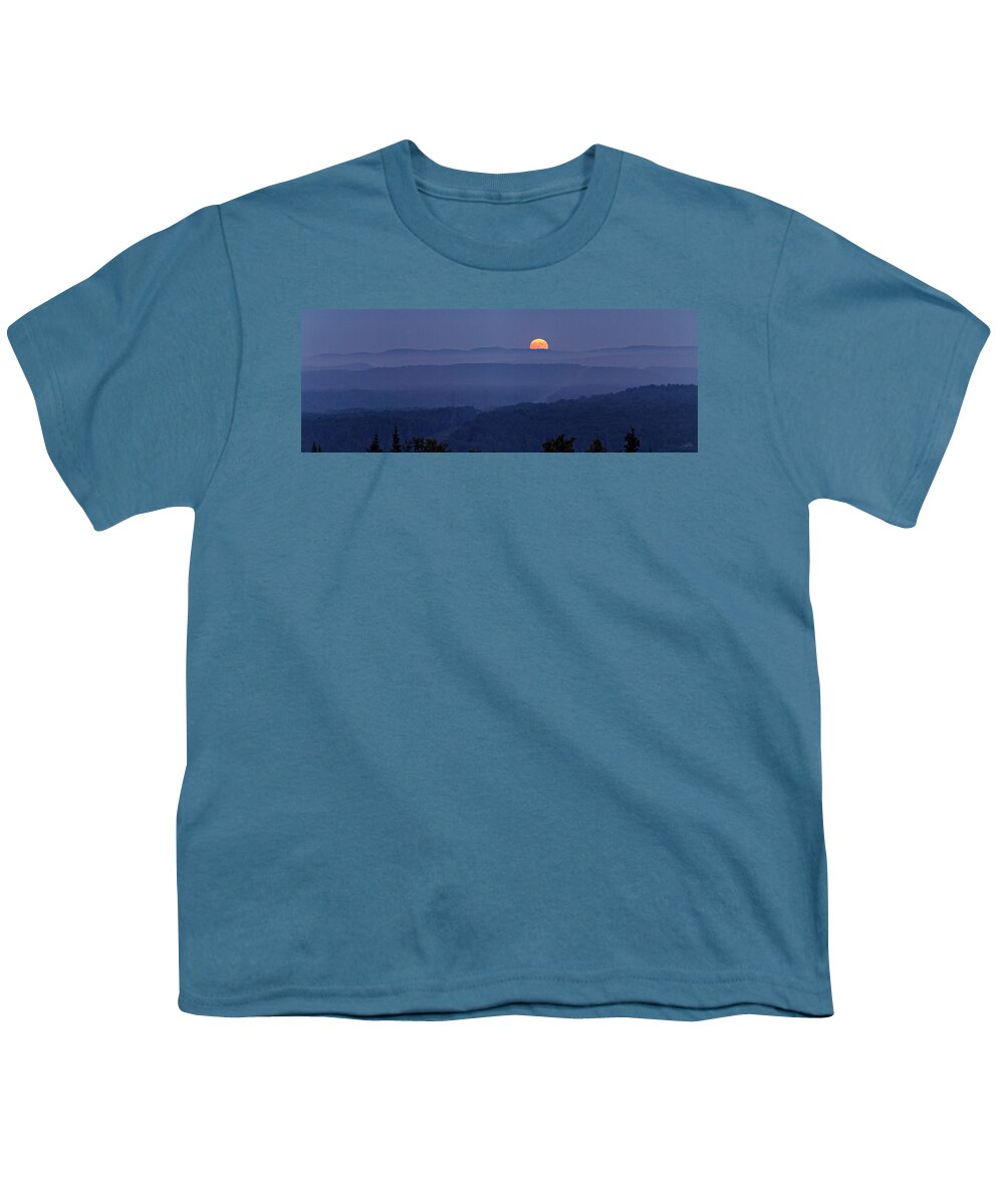 Moon-rise Youth T-Shirt featuring the photograph Moon Rise  by Doug Gibbons