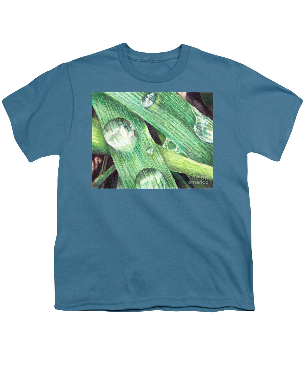 Dew Youth T-Shirt featuring the painting Morning Dew by Shana Rowe Jackson