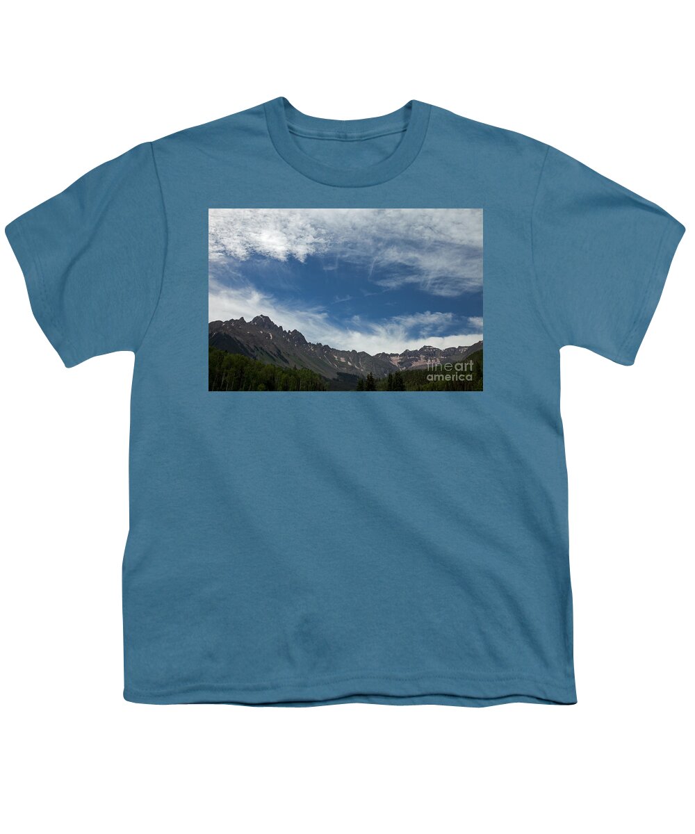 Colorado Youth T-Shirt featuring the photograph Mount Sneffels Range from East Dallas Creek by Fred Stearns