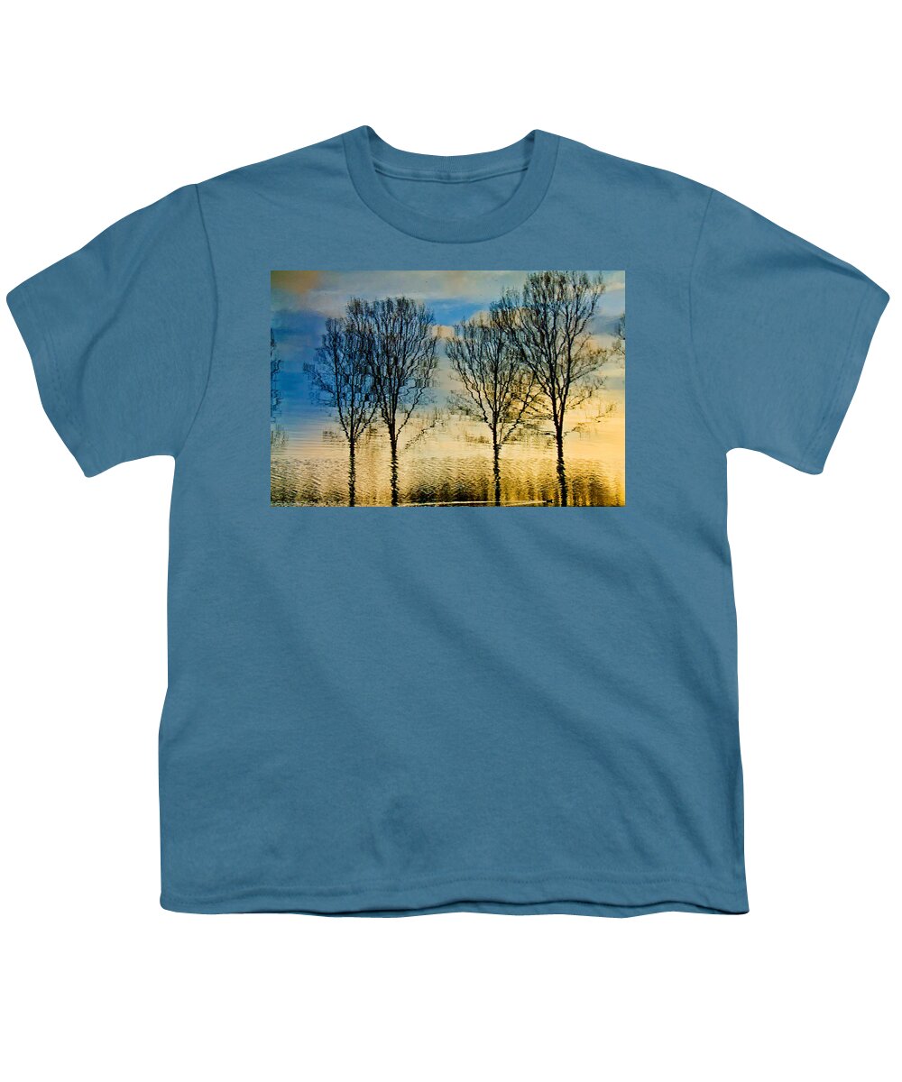 Landscape Youth T-Shirt featuring the photograph Reflections by Adriana Zoon
