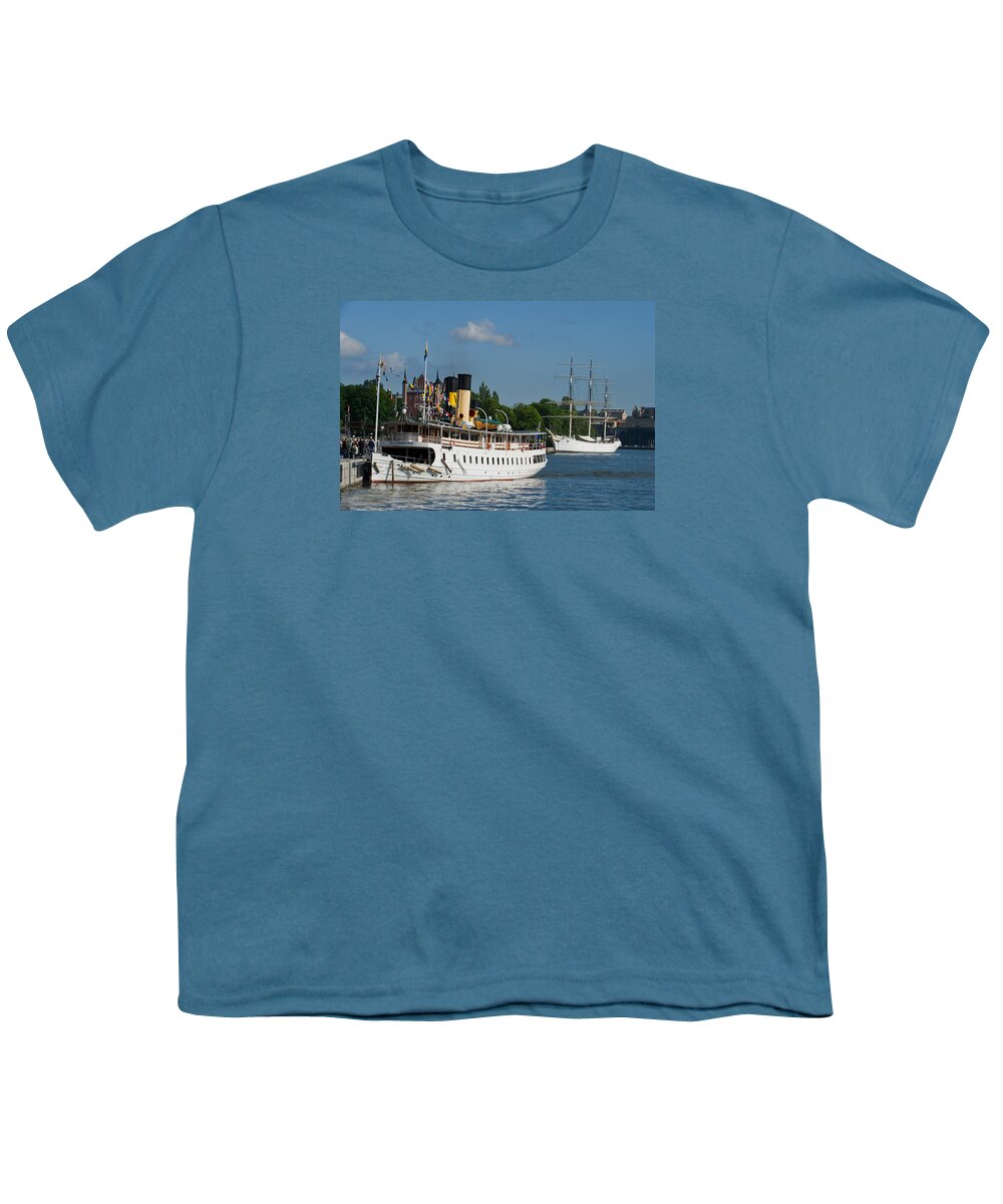 S/s Blidosund Youth T-Shirt featuring the photograph S/S Blidosund by Torbjorn Swenelius