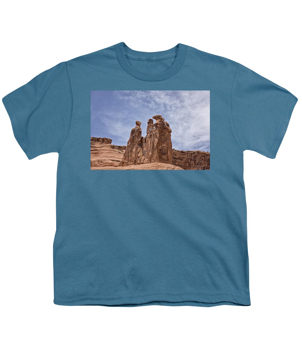 Three Gossips Youth T-Shirt featuring the photograph The Three Gossips by Betty Depee